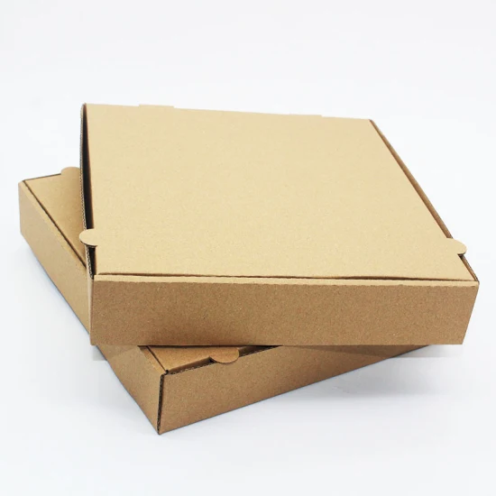 중국 도매 관례는 좋은 품질을 로고를 가진 모든 크기 색깔 Kraft 종이 골판지 음식 피자 포장 상자 인쇄했습니다